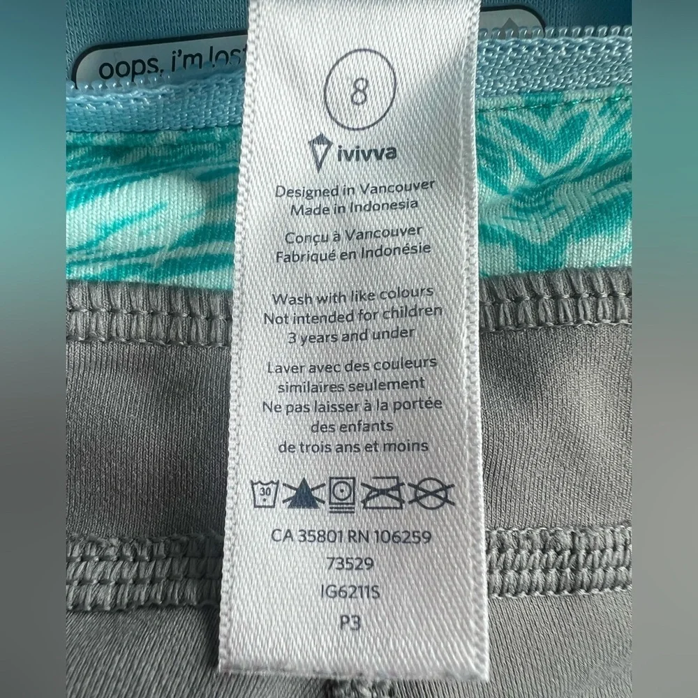 Ivivva by Lululemon Cropped Leggings in Gray size 8